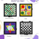 Mainan 5 in 1 Magnetic Board Catur Ludo Halma Ular Tangga