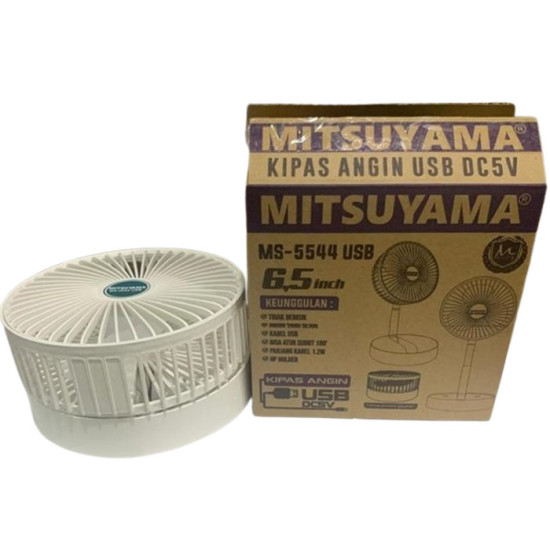 Mitsuyama Kipas Angin Meja Bisa Dilipat 6.5 Inch MS-5544 USB Desk Fan Mitsuyama Kipas Angin Meja Bisa Dilipat 6.5 Inch MS-5544 USB Desk Fan