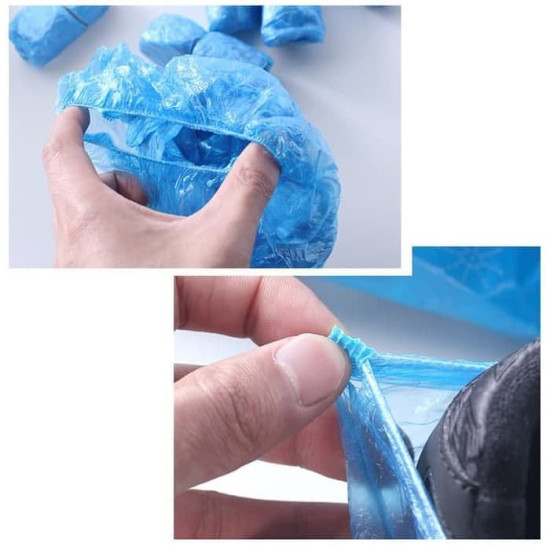 Pelindung Sepatu Plastik 10 Pcs Sarung Sepatu Hujan Shoes Cover