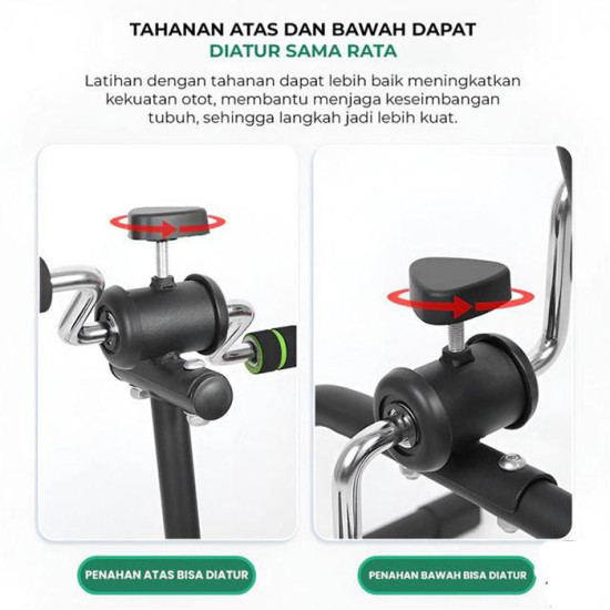 Sepeda Statis Tangan Kaki 2 in 1 Olahraga Fitness Alat Terapi Stroke