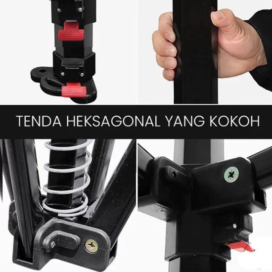 Tenda Lipat Event Outdoor Pameran Bazaar Atap Kain Terpal 420D