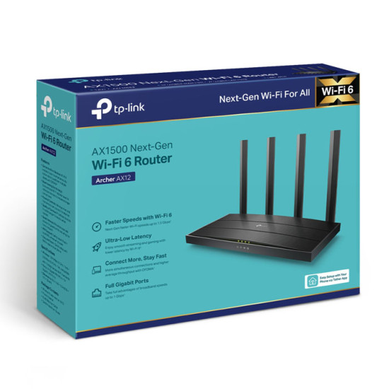 TP-LINK Archer AX12 Next-Gen Wi-Fi 6 Router Next Gen Wifi Wireless Router